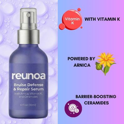 Applying Reunoa serum to skin