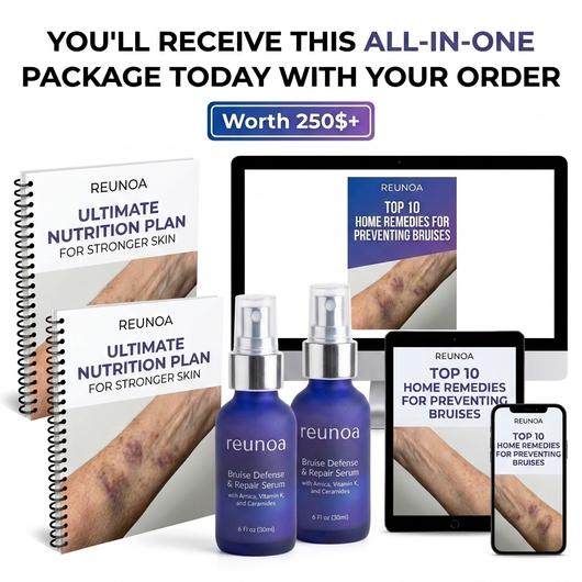 Stop Hiding Your Arms. Clear "Purple Spots" - Thicken Paper-Thin Skin in 7 Days | 1+1 FREE